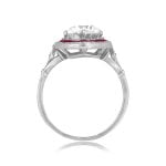 Art Deco 2.19 carat Diamond and Ruby Dunbar Ring, Circa 1925 15940