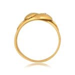 Victorian Double Snake Head with diamond detail Carris Band, Circa 1890s 15941