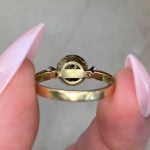 Antique Diamond Center with Diamond Halo Pamplico Ring Back f6 15942