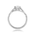 Vintage ring centering a 1.01 carat Diamond Currie Ring, Circa 1950 15945