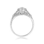 center diamond cluster 0.24 carat total with intricate design Okatie Ring 15948
