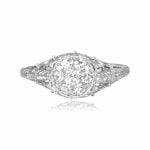 center diamond cluster weighing a total of 0.24 carats Okatie Ring 15948