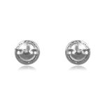 2.00 carat total Old European Cut Diamond bezel set Stud Centenary Earrings 15958