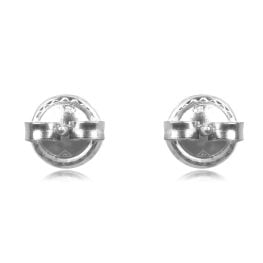 platinum earrings Bezel Set Diamond Stud Myra Earrings 15959