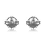 Platinum earrings Bezel old European cut Diamond stud Slade Earrings 15960