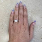 Art Deco Old European Cut Diamond Ring Hand Picture f1 15968