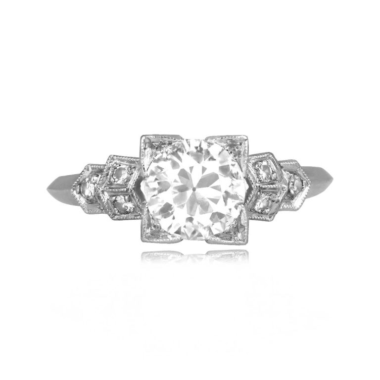 Art Deco 0.90ct Diamond Byron Ring, Circa 1920