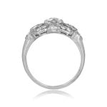 Art Deco ring Old European Diamonds in geometric design Poston Ring, Circa 1920 15939