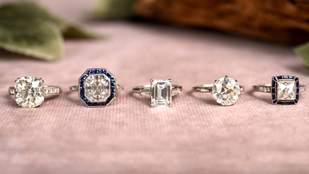 Different Cuts of Engagement Rings from EDJ