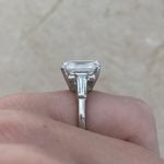 Diamond on Platinum Side Finger View f4 EURA206