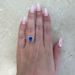 2.30 carat Natural Kashmir Sapphire and Diamond Maddox Ring HER4265