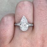 Harry Winston featuring a GIA certified 2.79 carat pear shape diamond
