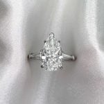 Harry Winston ring handcrafted in platinum