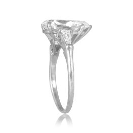 Harry Winston GIA 2.79 carat center Pear Shape Diamond with diamond accents Ring SBD5061