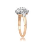 0.95 carat Old European Diamond Cluster Hulett Ring 15570