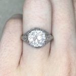 GIA-Certified 3.08 carat Old European Cut Diamond Engagement Ring f2 15689vb