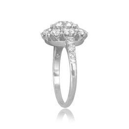 1.09 carat GIA Certified Diamond Cluster Russellville Ring 15856