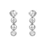 old european cut diamonds bezel set four diamonds each earring Mallard Earrings 15980