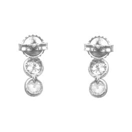 Triple old european cut Diamond Hanging earrings Horace Earrings 15981