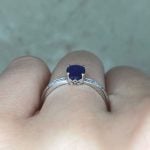 Vinson Ring set in a four prong setting