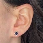 Clough Earrings made in 14k white gold