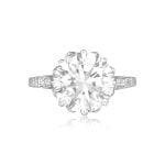 4.01 carat GIA Certified Platinum ring Diamond Lima Ring Dis7830-TV