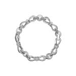 white gold bracelet with onyx, crystal and diamond design Lamesa Bracelet EF-B1031