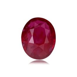 oval cut 2.04 carat Burma ruby non-heated ruby stone SBruby204