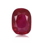 elongated cushion cut Burma ruby non-heated stone SBruby251