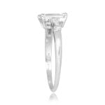 1.23 carat emerald cut diamond platinum diamond accent Truckton Ring 16118 TSV