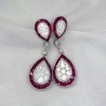 Partoun Earrings made in 18k white gold