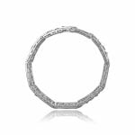 Cartier Art Deco era geometric Emerald and Diamond Bracelet, Circa 1925 HER1319 Side Veiw