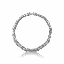 Cartier Art Deco era geometric Emerald and Diamond Bracelet, Circa 1925 HER1319 Side Veiw