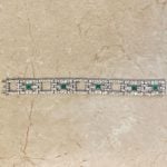 Cartier Art Deco Emerald and Diamond Bracelet