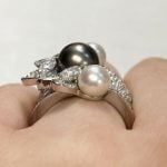 French Van Cleef & Arpels Floral Pearl and Diamond Ring f3 HER1922