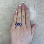 Edwardian era three-stone porter ring Hand Picture f1 HER4900