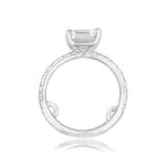 GIA Certified 2.76ct center Emerald Cut Diamond Roseville Ring RJ-4J878-SV