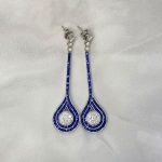 Sapphire and Diamond Drop Hubbard Earrigns