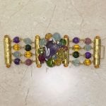 Vintage Seaman Schepps Mixed Gemstone Stone Bracelet