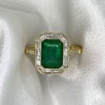 Burnaby Ring decorated with stunning openwork filigree white backdrop f5 15898