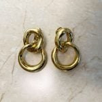David Webb Yellow Gold Door Knocker Earrings