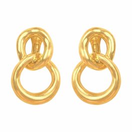 David Webb 18 karat door knocker earring impressive design David Webb Earrings 16039
