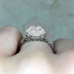 Galeton Ring features a 4.21 carat center diamond