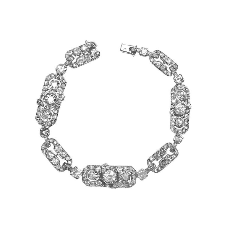 Antique Cartier Paris Diamond Bracelet, Circa 1930