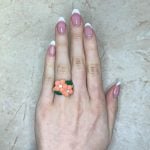 Vintage Van Cleef & Arpels French Flower Ring, Circa 1970 f1 AL108