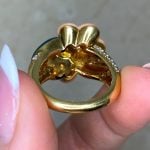 VCA ring made in 18k yellow gold