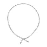 Vintage Diamond Stonegate Necklace, Circa 1950 AL112 back view photo