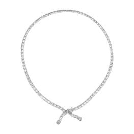 Vintage Diamond Stonegate Necklace, Circa 1950 AL112 back view photo