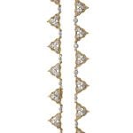 Buccellati Floral Diamond Gold Necklace AL113 close up photo