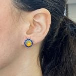 Turton Earrings made in 18k white gold